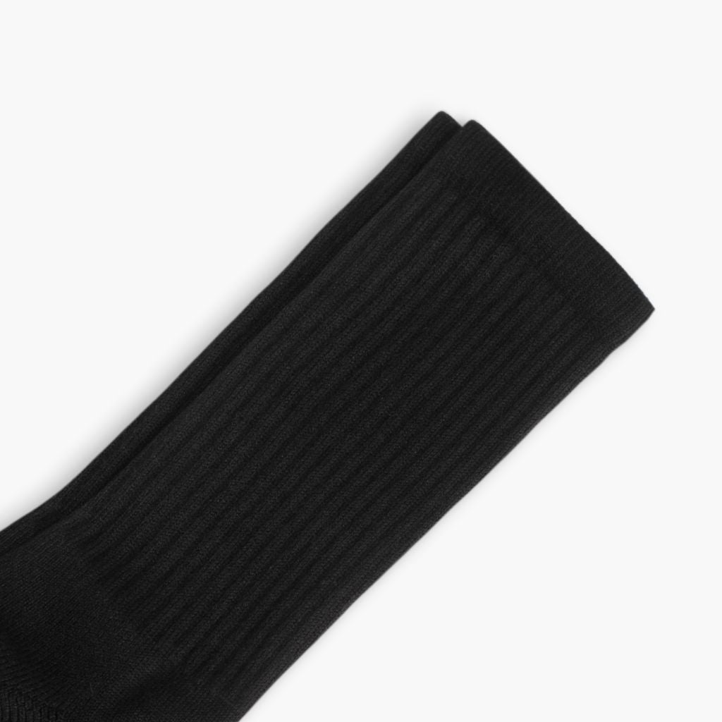 Men's Cotton Crew Sock | Black - Image 2