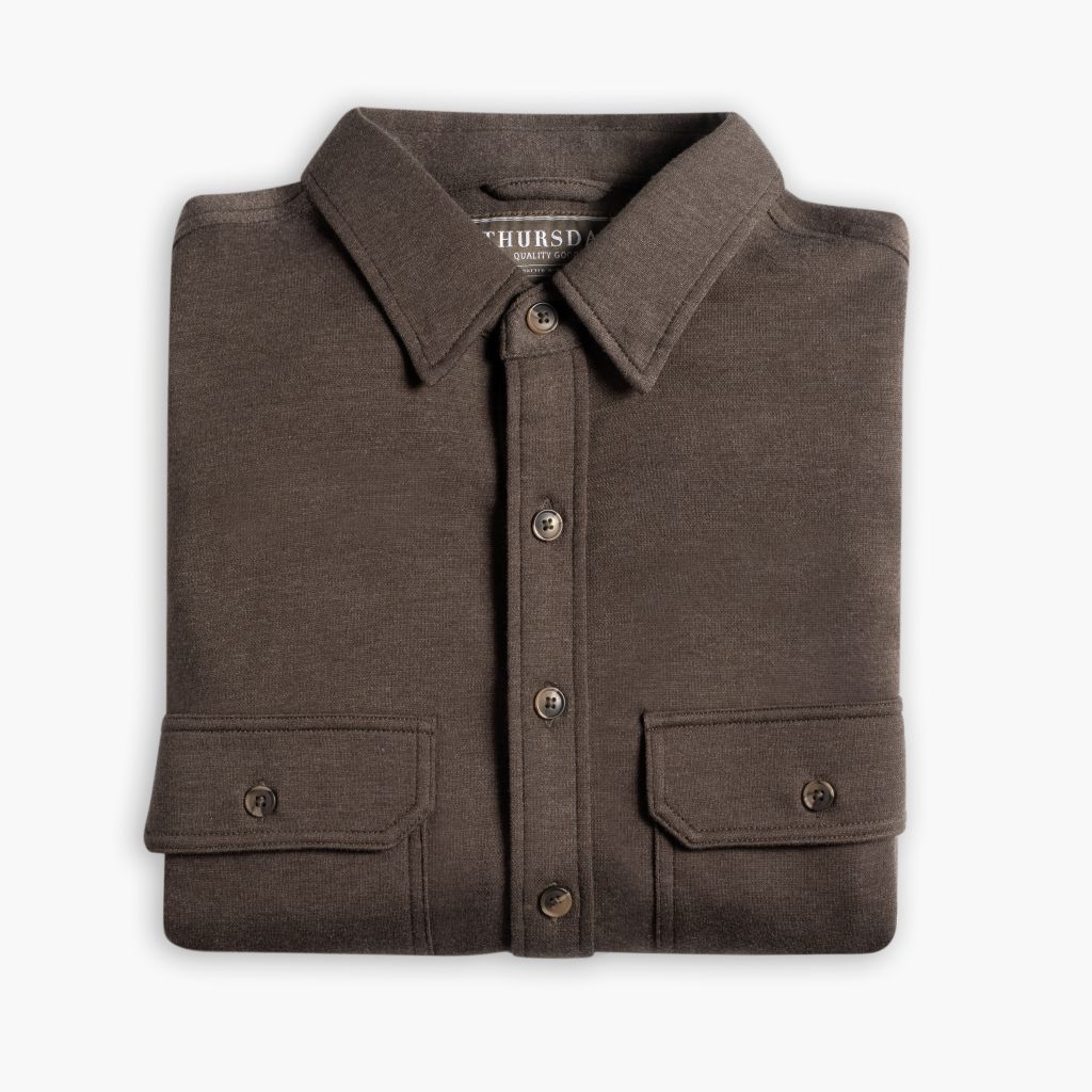 Everyday Button-Down Shirt | Brown (Two Pocket) - Image 3