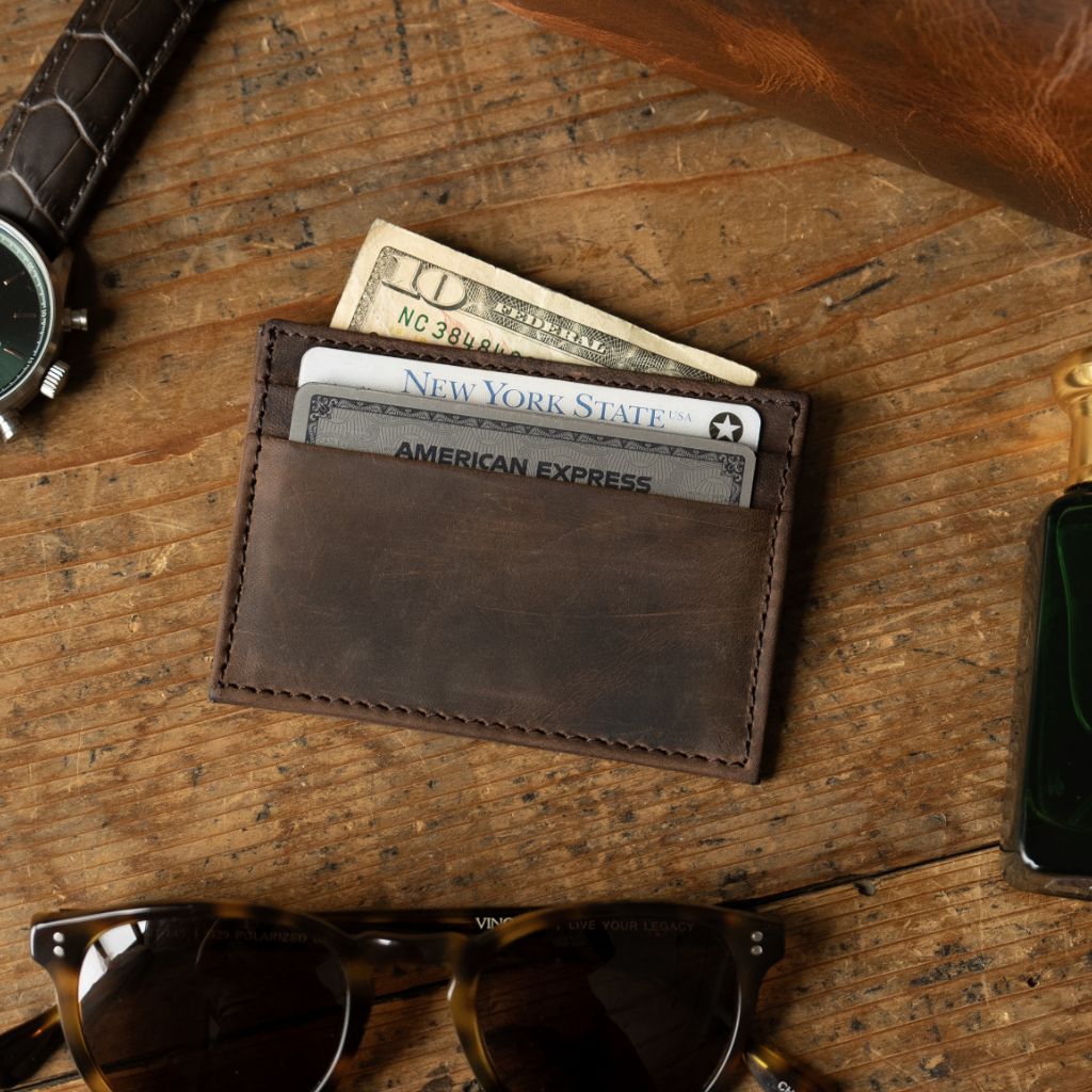 Leather Card Holder | Tobacco - Image 7