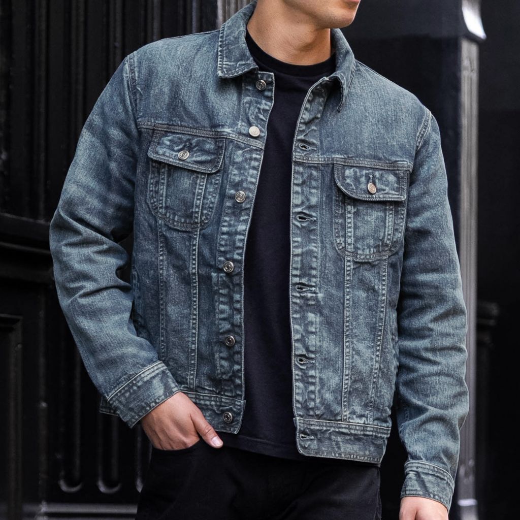 Denim Trucker Jacket | Faded Indigo