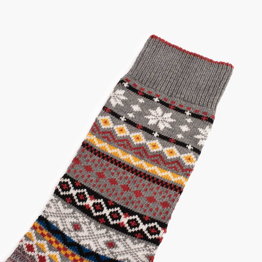 Men's Norwegian Sock | Heather Grey - Image 2