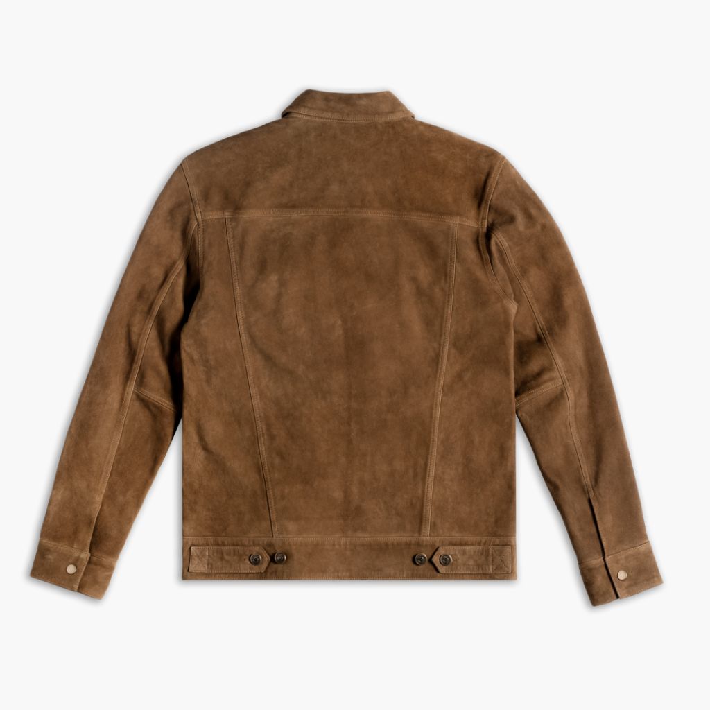 Suede Trucker Jacket | Dusty - Image 6