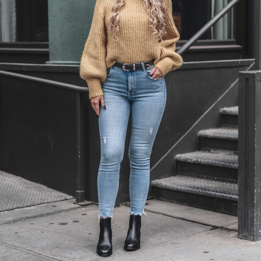 Women's Western Leather Belt | Black - Image 5