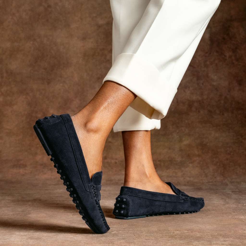 Driving Loafer | Navy Suede - Image 9