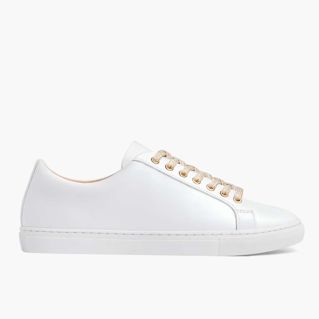 Women's Premier Low Top | White & Gold - Image 2