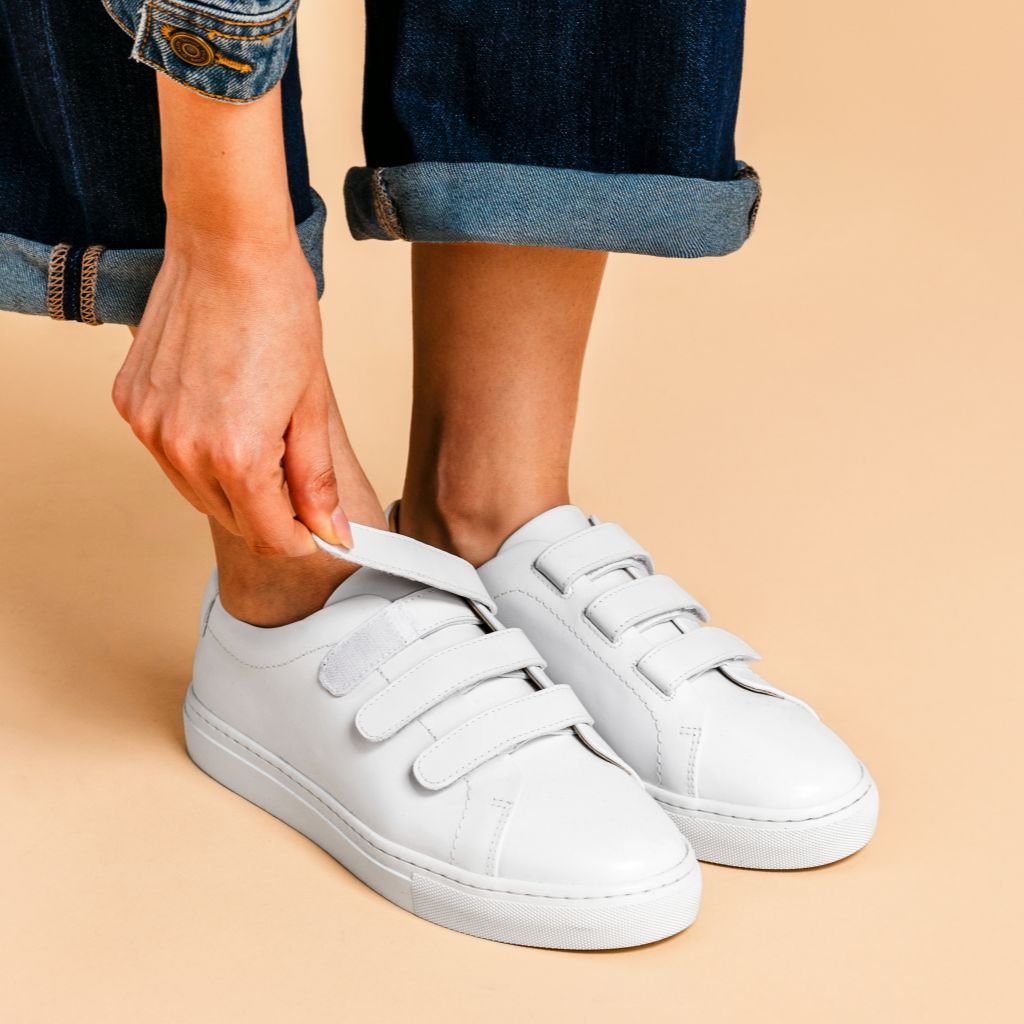 Women's Triple Strap Low Top | White - Image 7