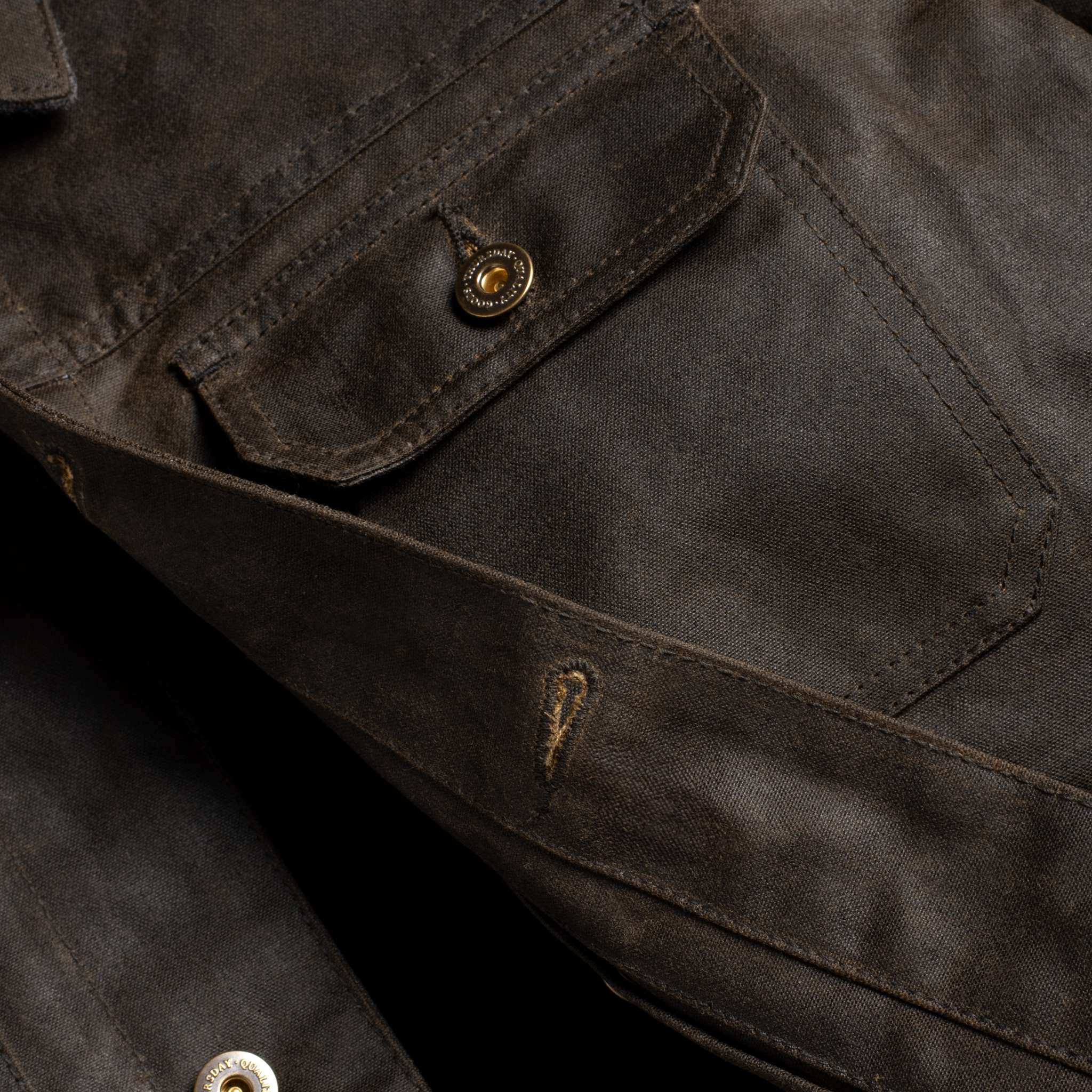 Waxed Trucker Jacket | Dark Olive - Image 7