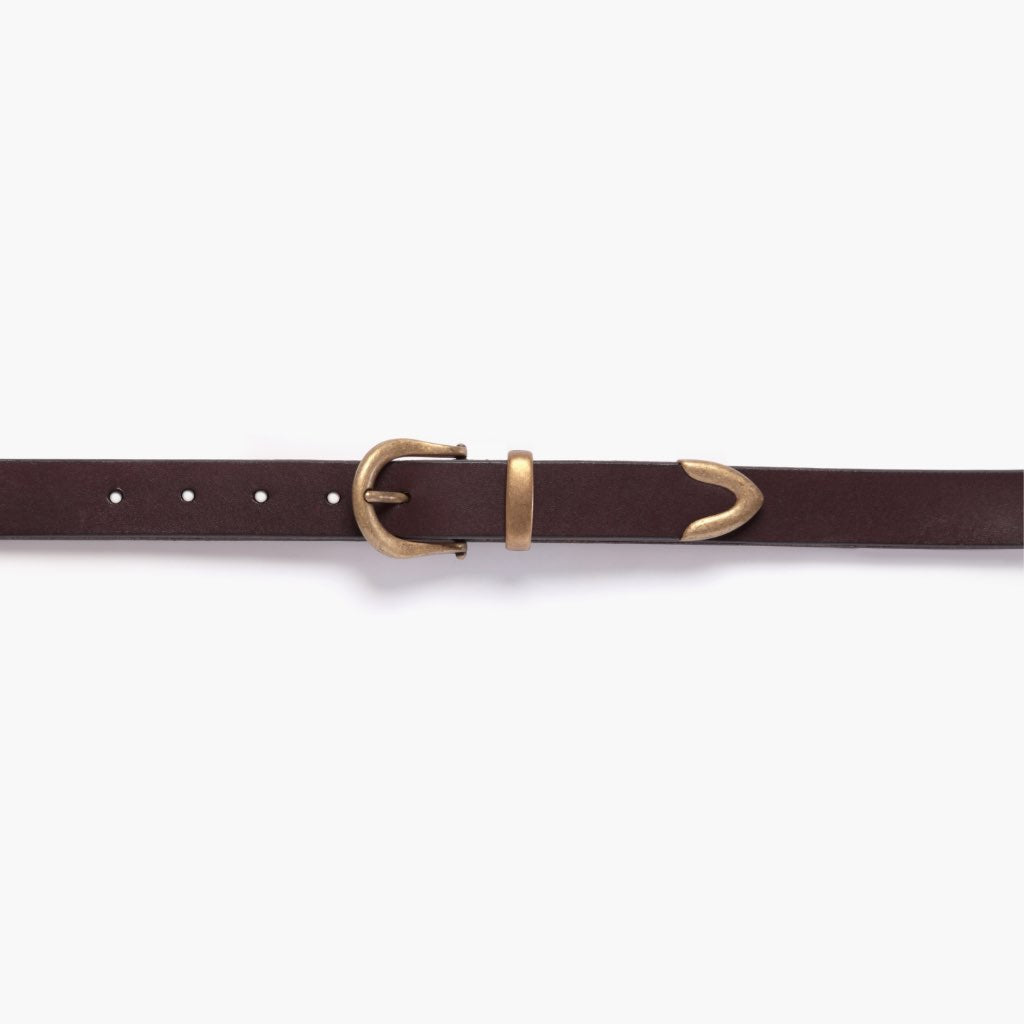 Women's Western Leather Belt | Brown - Image 2